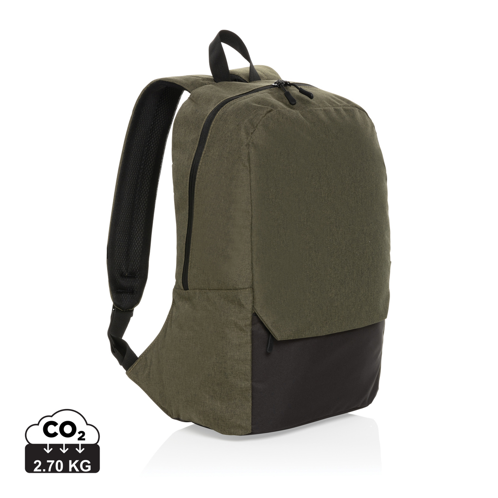 Sac à dos personnalisable ordinateur 15.6'' en rPET Kazu Vert 